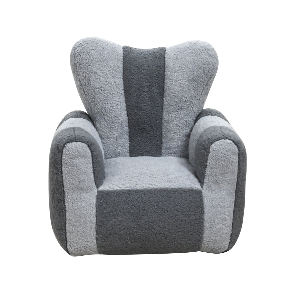 Gray Sherpa Bean Bag Chair