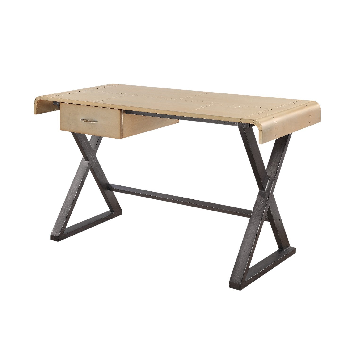 Writing Desk, 50 in, Gold
