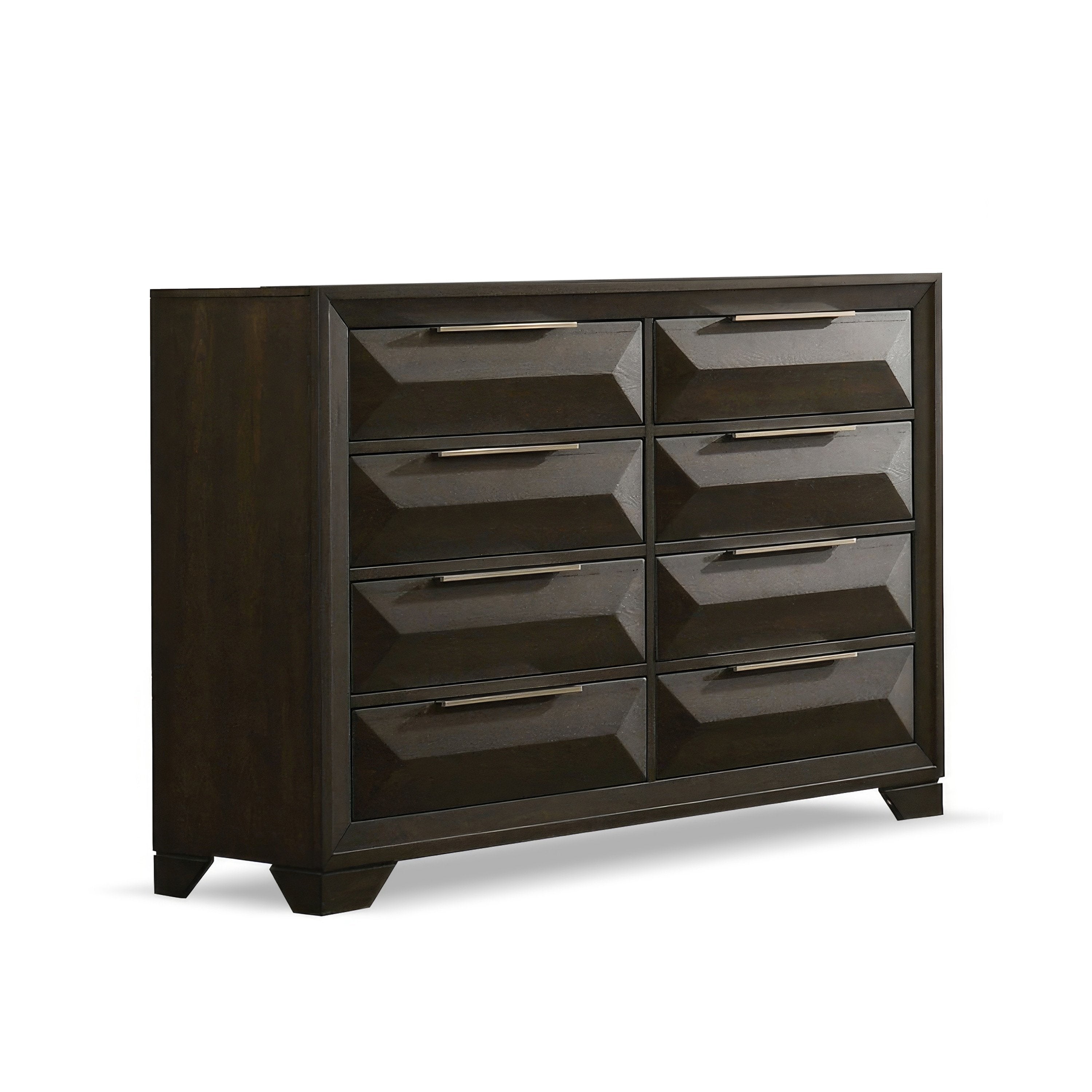 8-Drawer Espresso Dresser, 58 Inches Wide