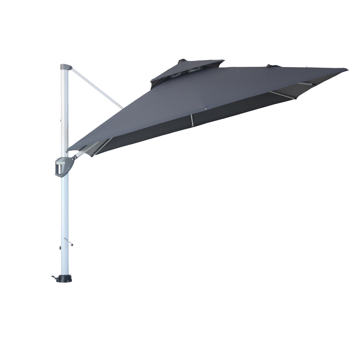 10 ft Gray Cantilever Patio Umbrella