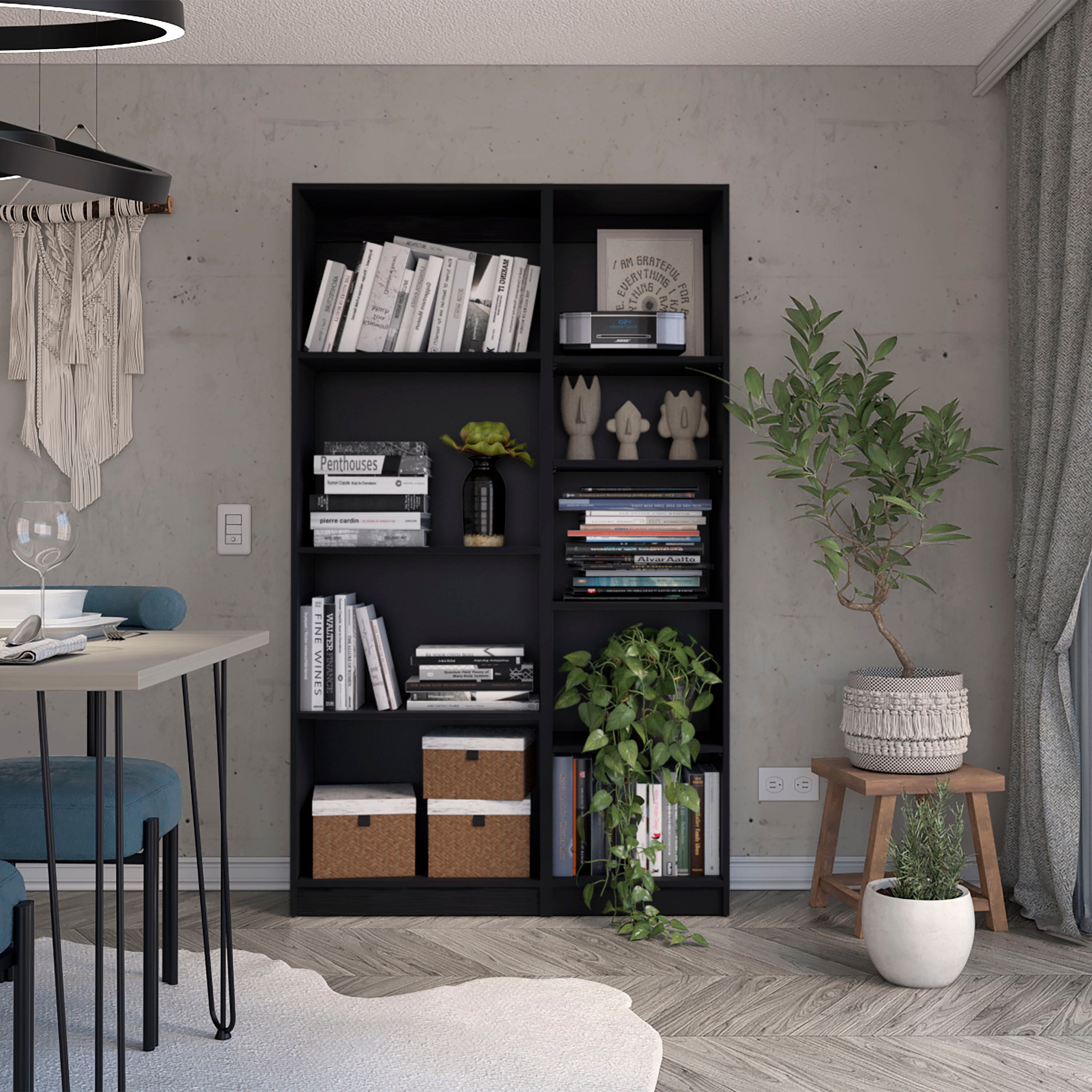 Storage Cabinet, 42.4 in, Black