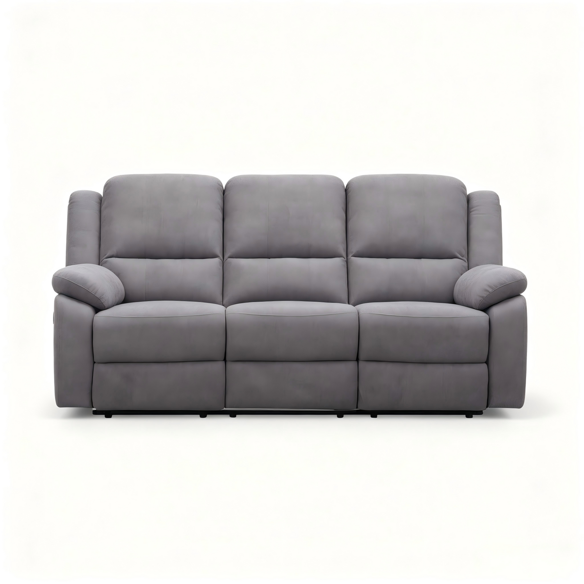Gray Reclining Sofa, 79 in Wide