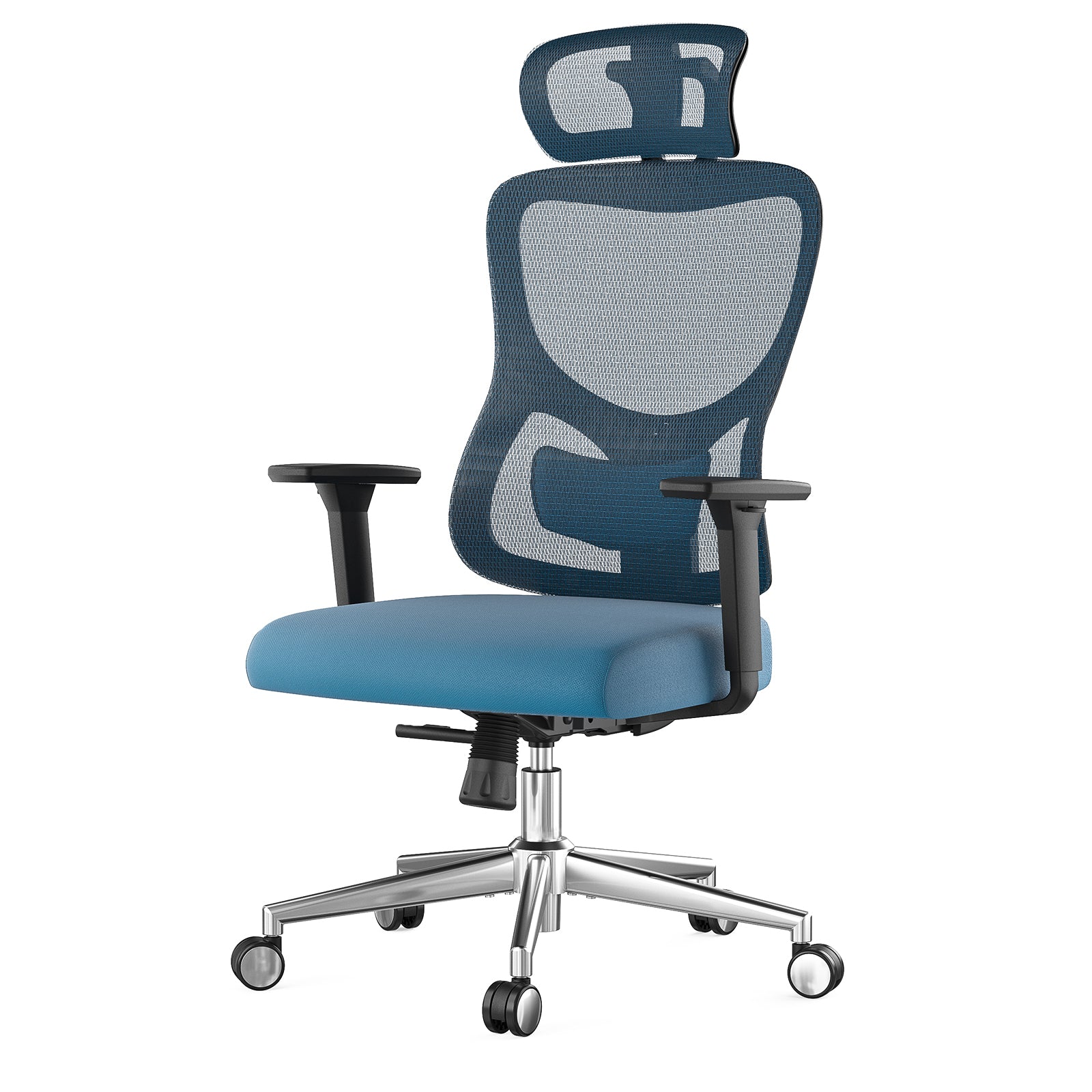 Lumbar Support Ergonomic Office Chair, 26.8 in, Black