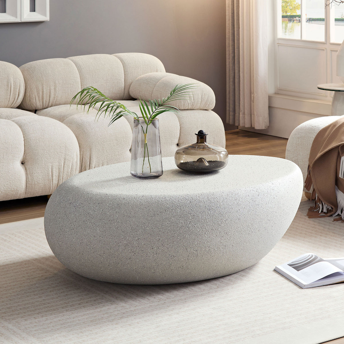 Beige Coffee Table, 43.3 in