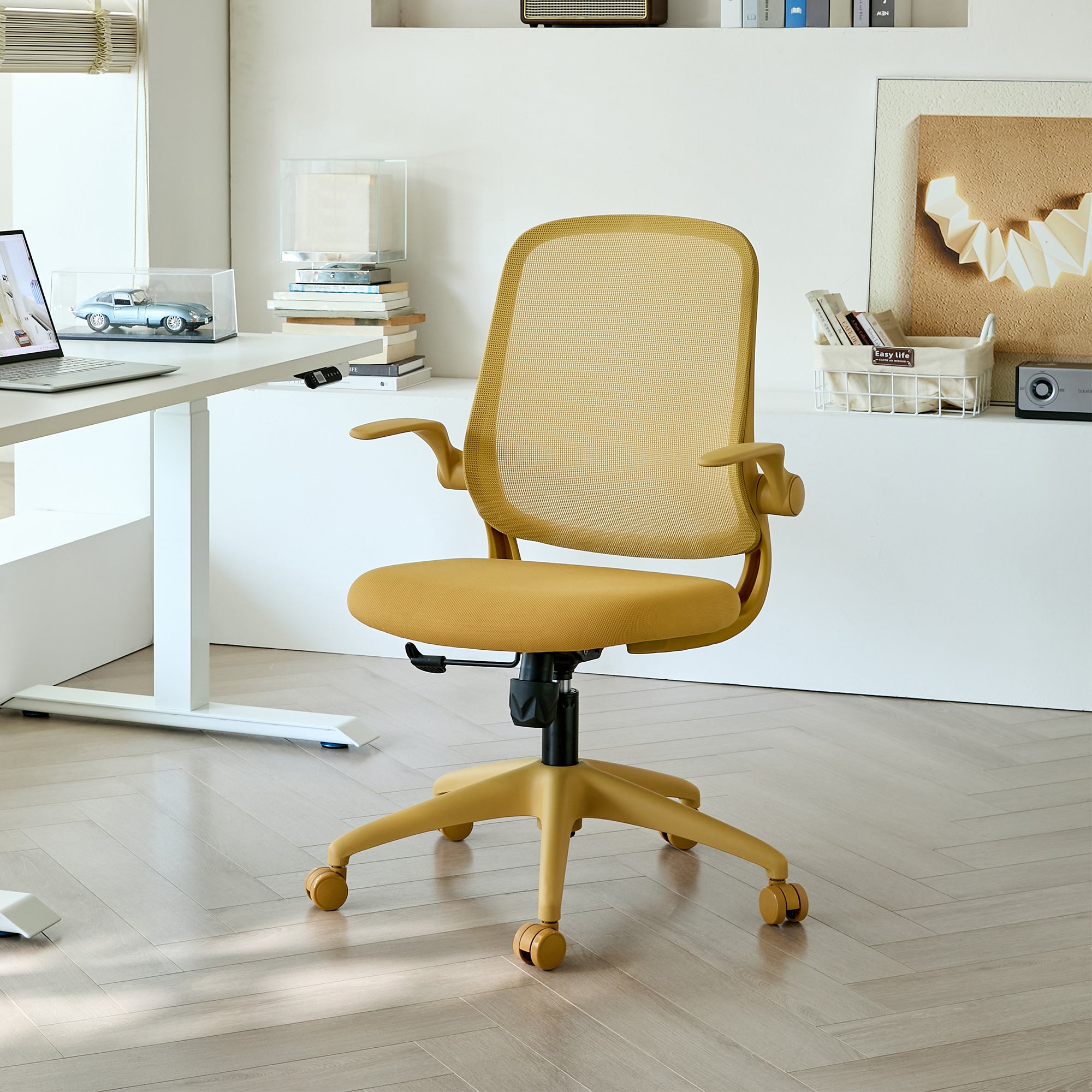 Lumbar Support Ergonomic Office Chair with Lock, 23 in, 36 in Tall