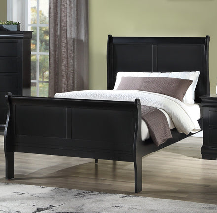 black bed frame