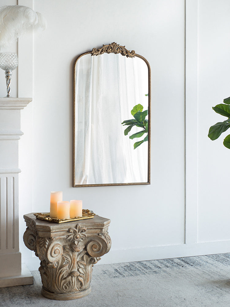Tall Gold Arch Mirror, 24 x 41.7 Inch