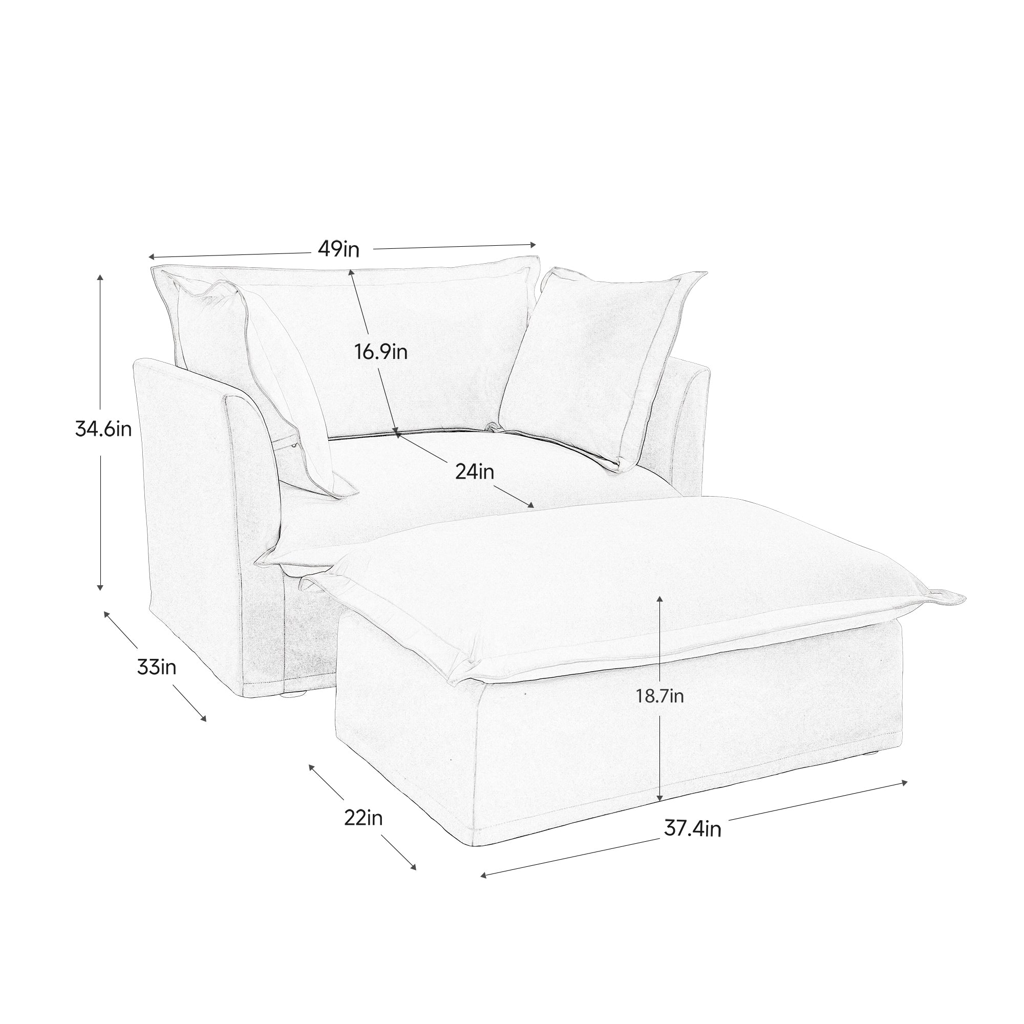 Fluffy Lounge Chair