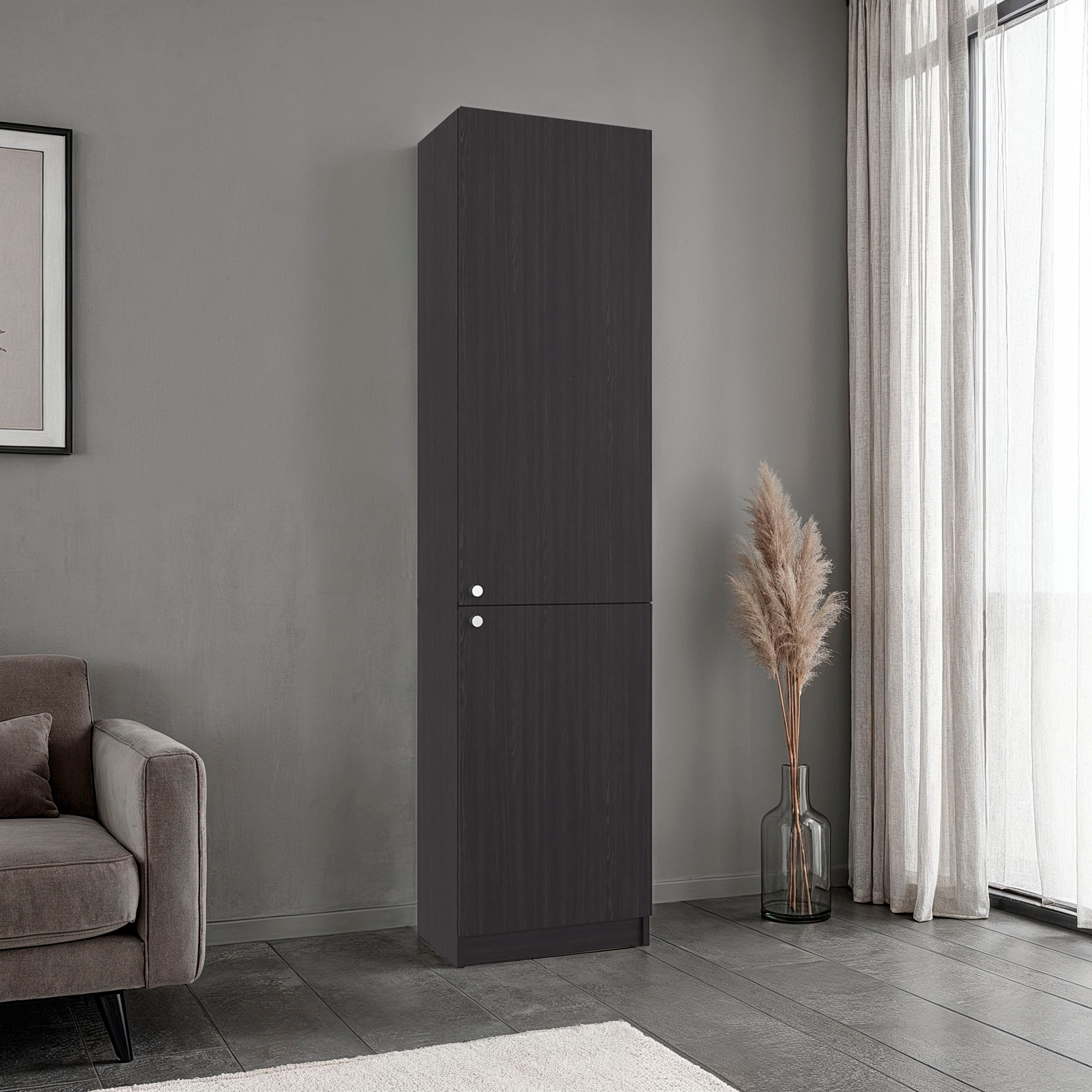Vertical Storage Cabinet, 17.7 in, Natural, 5 Or More Drawers