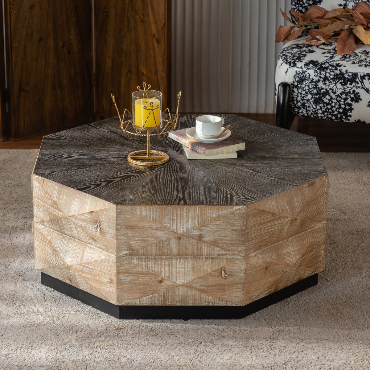 Natural Coffee Table, 36.2 in
