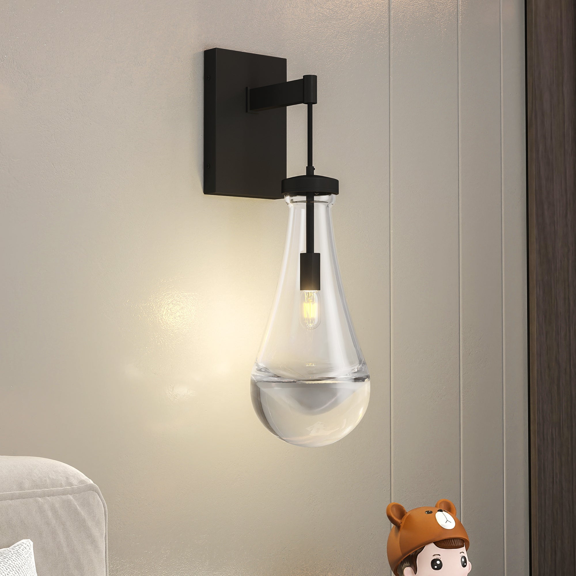 Black Modern Vanity Light, ‎glass Shade