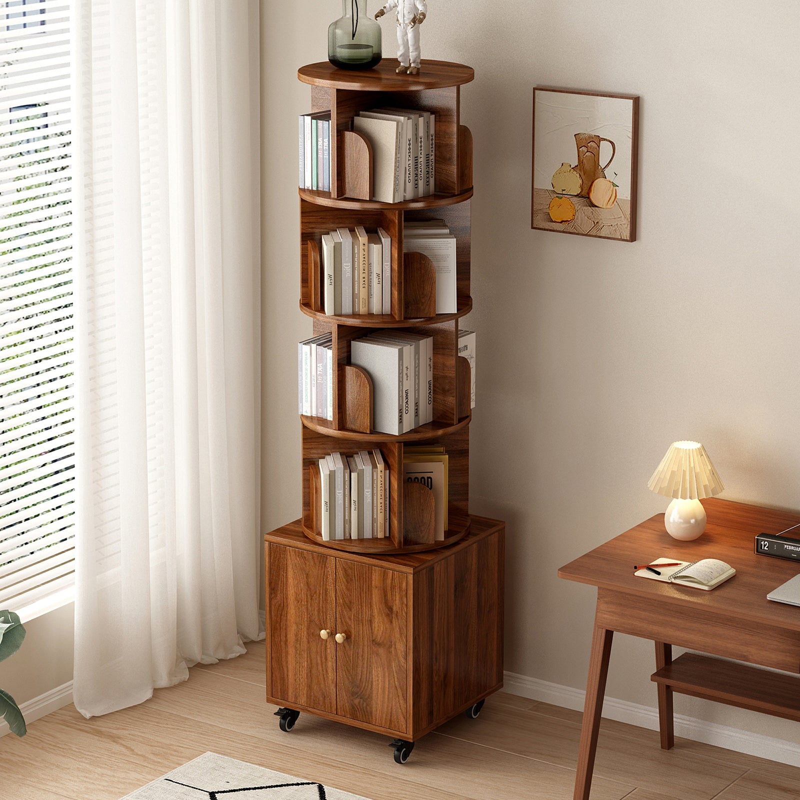 Bookcase, 18.1 in, Walnut
