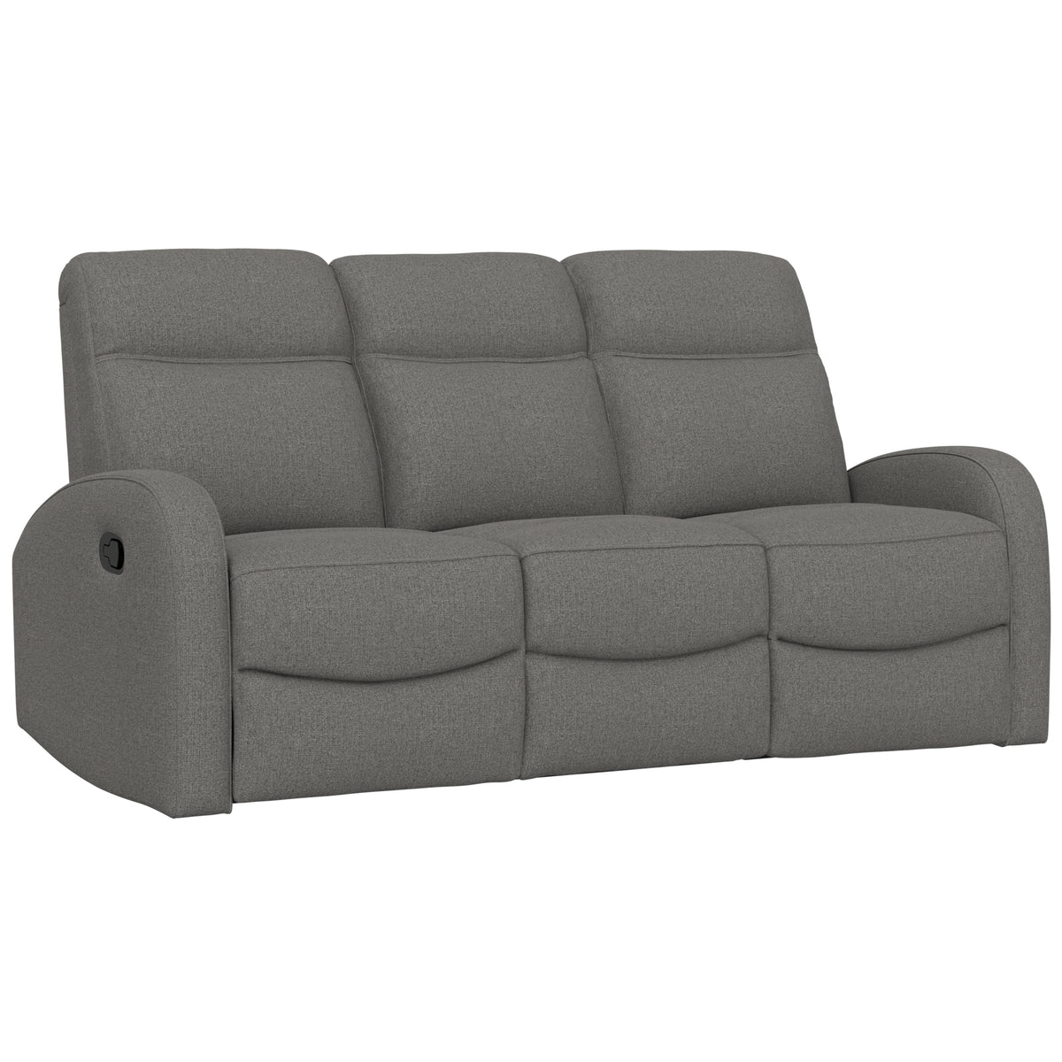 Gray Reclining Sofa, 78.4 in Wide