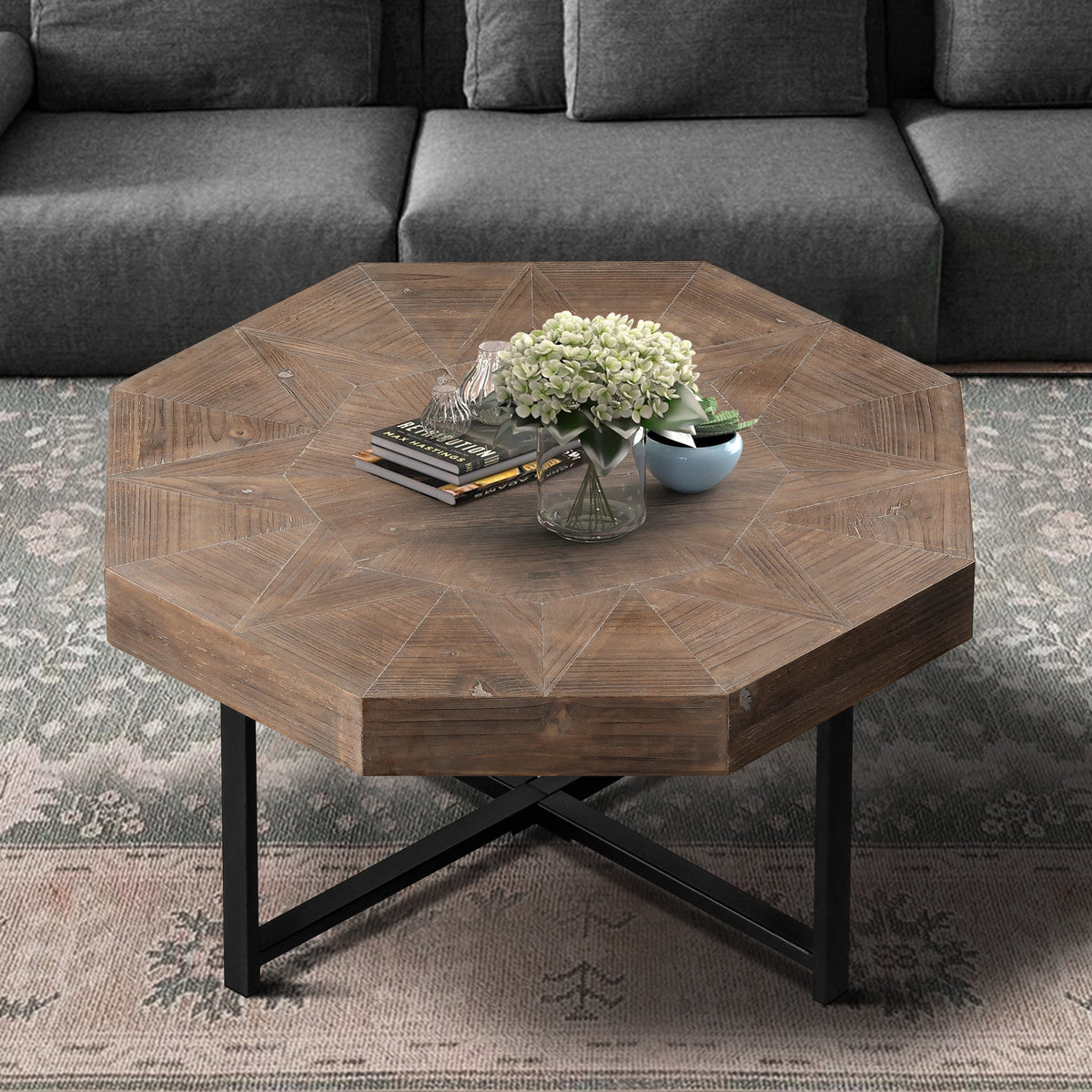 Brown Coffee Table, 29.1 in