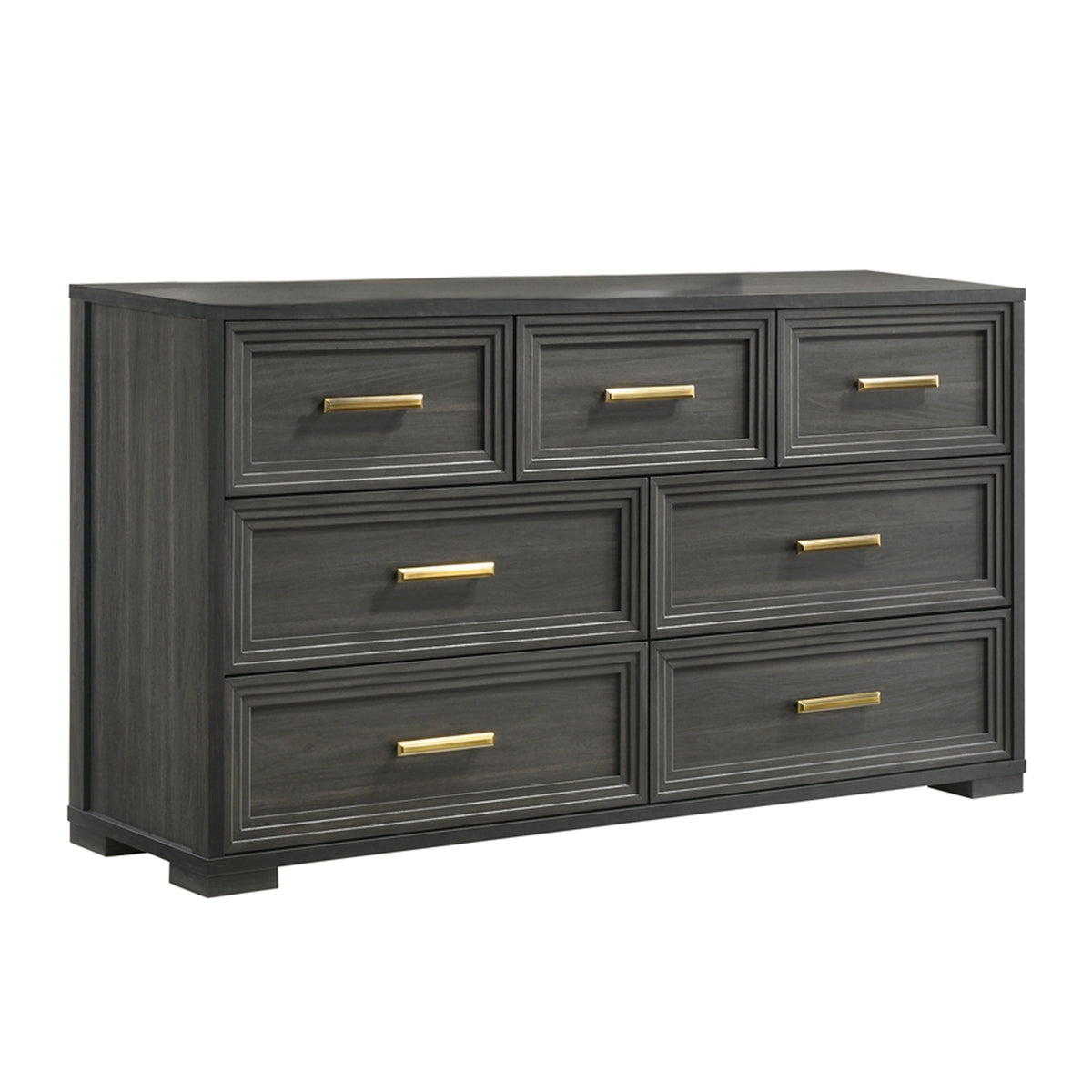 Modern Wide Dresser in Charcoal