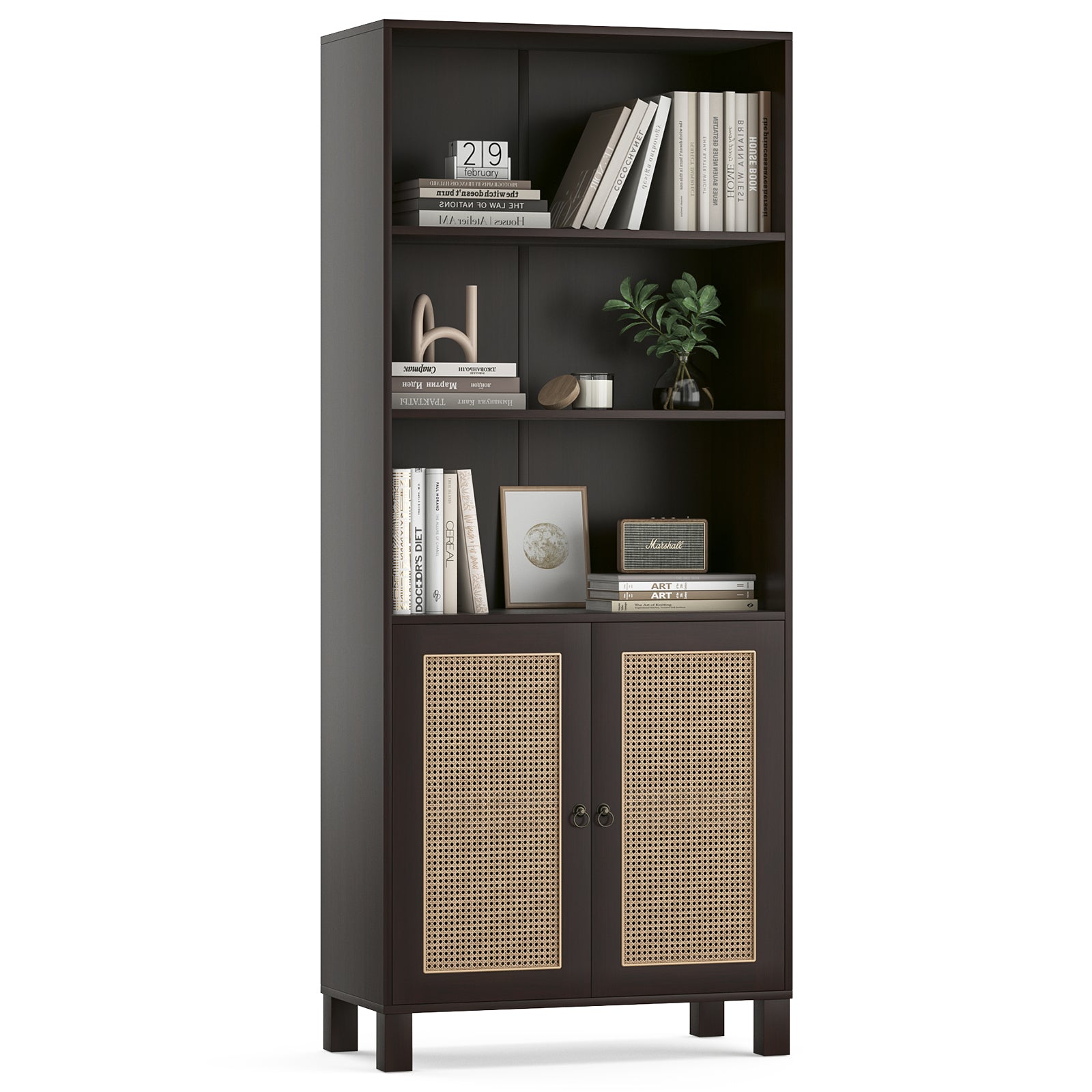 Bookcase, 29.9 in, Walnut