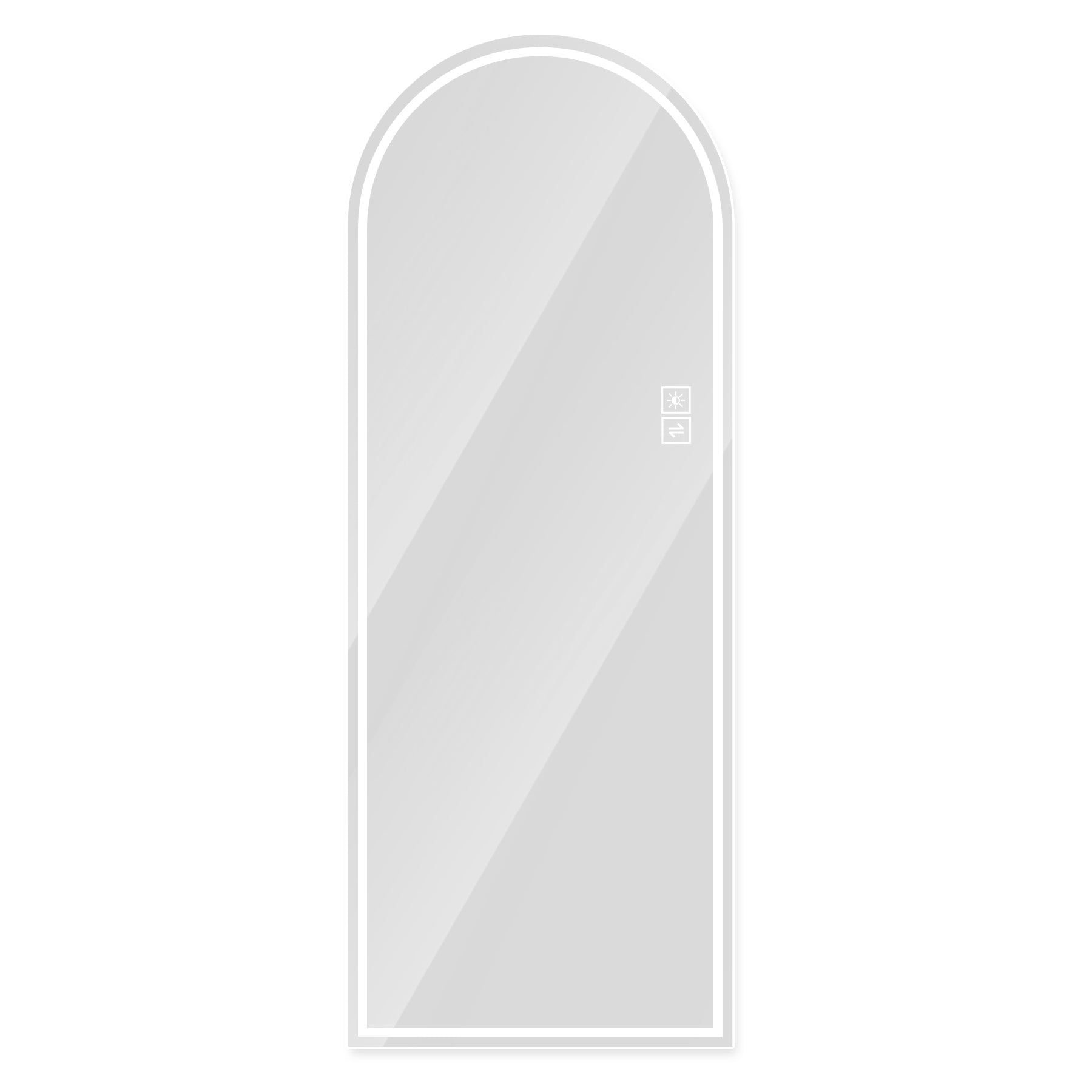 65 in Arched LED Full Length Mirror, Dimmable