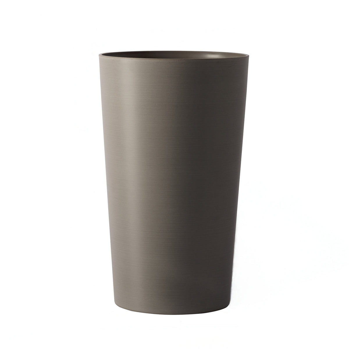 Brown Resin Outdoor Planter, Set of 2, 21.7 in Tall