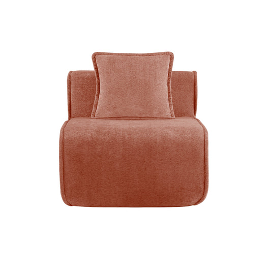 Seneca Boneless Couch - Armless, Terracotta