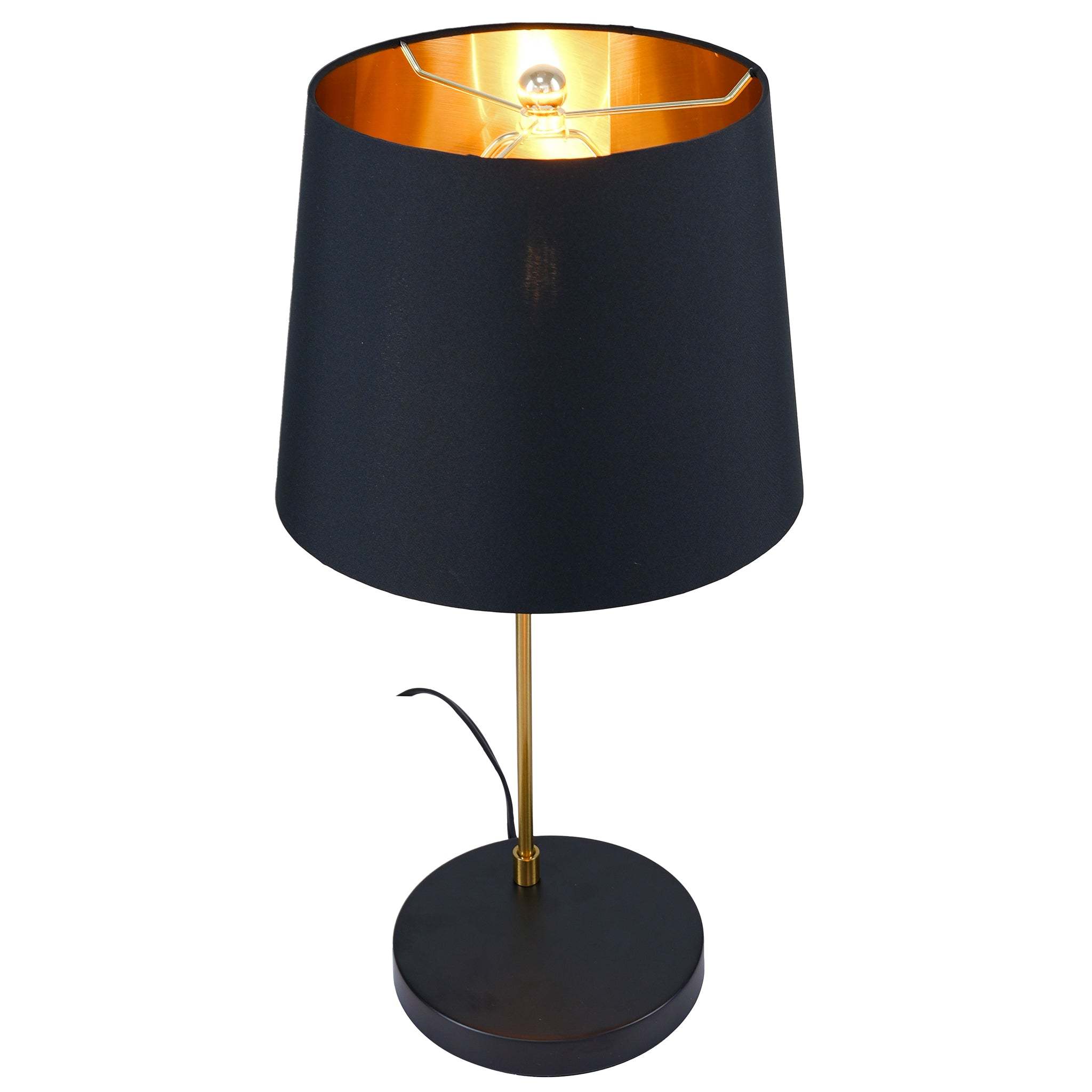 Desk Lamp, Single-Light Metal Design, Black
