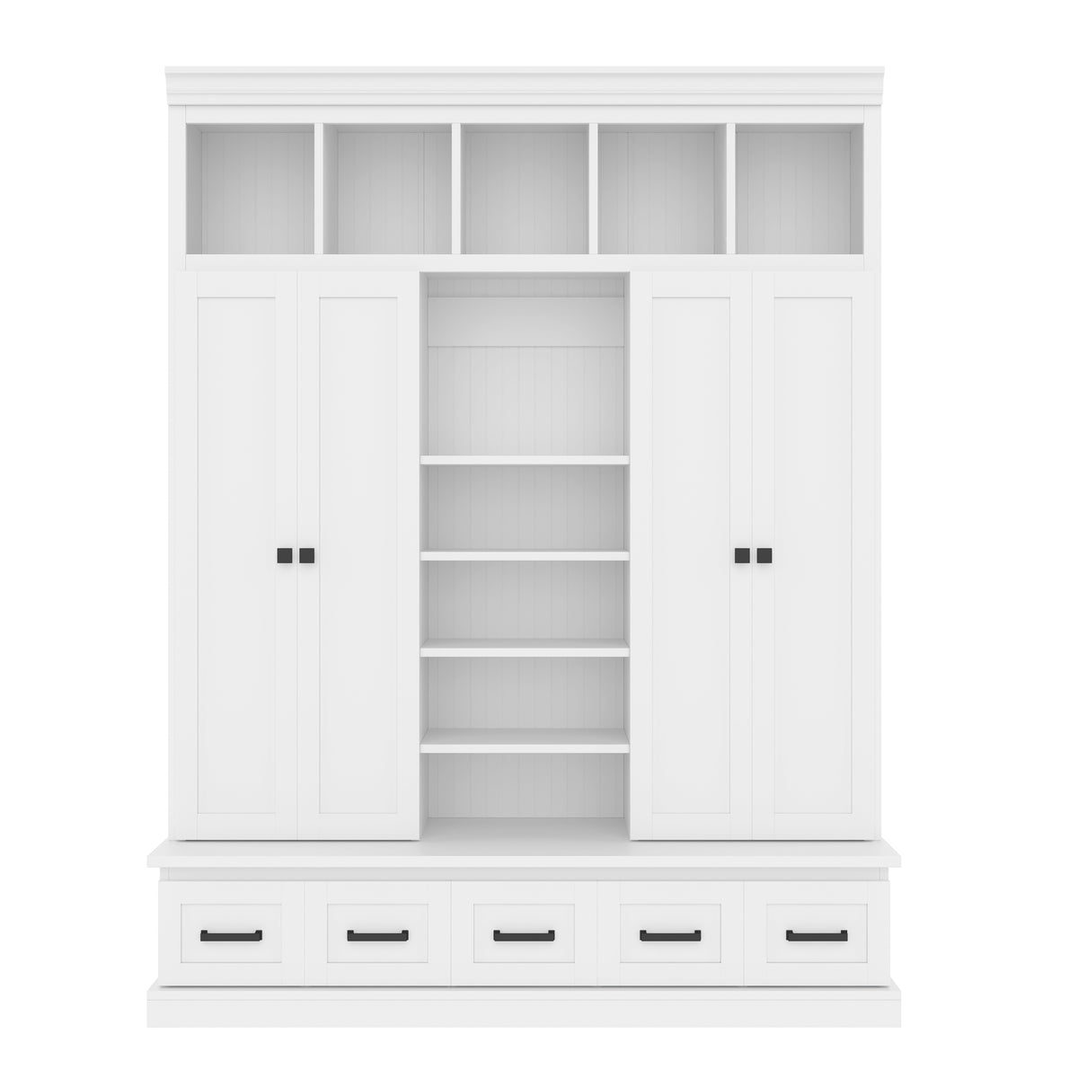 White Hall Tree with Bench, 62.4 in Wide