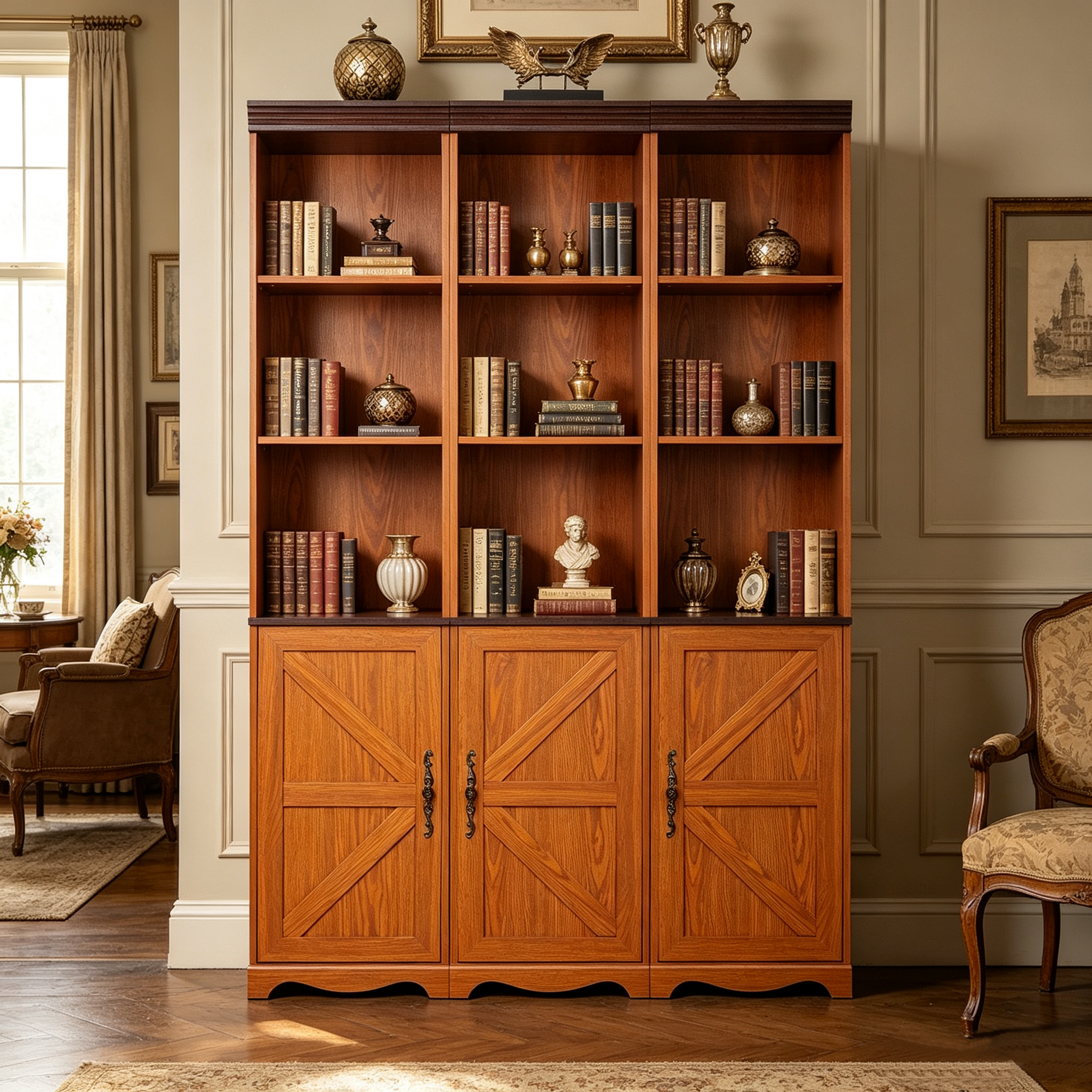 Farmhouse Storage Cabinet, 47.3 in