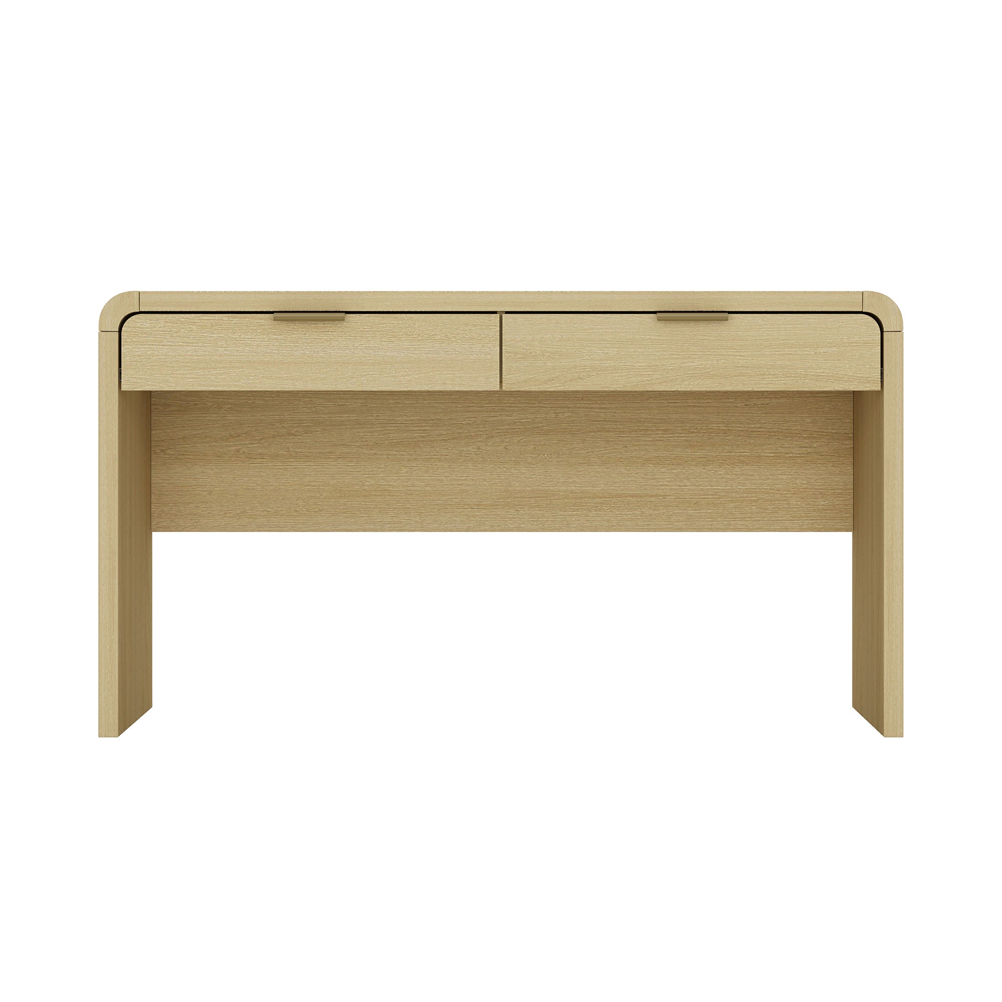 Computer Desk, 54 in, Natural, 20 in Deep