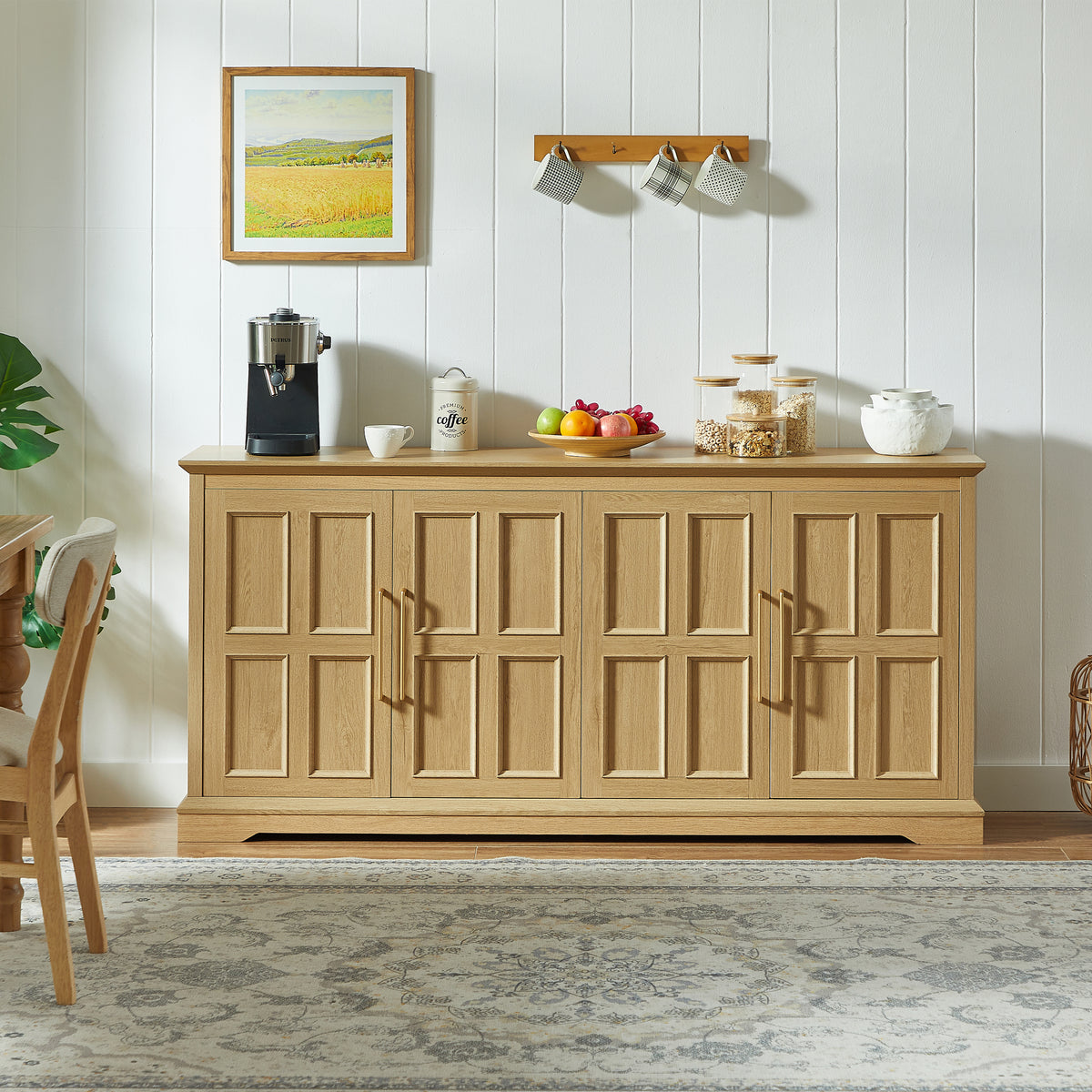 Natural Sideboard, 66.9 in Wide