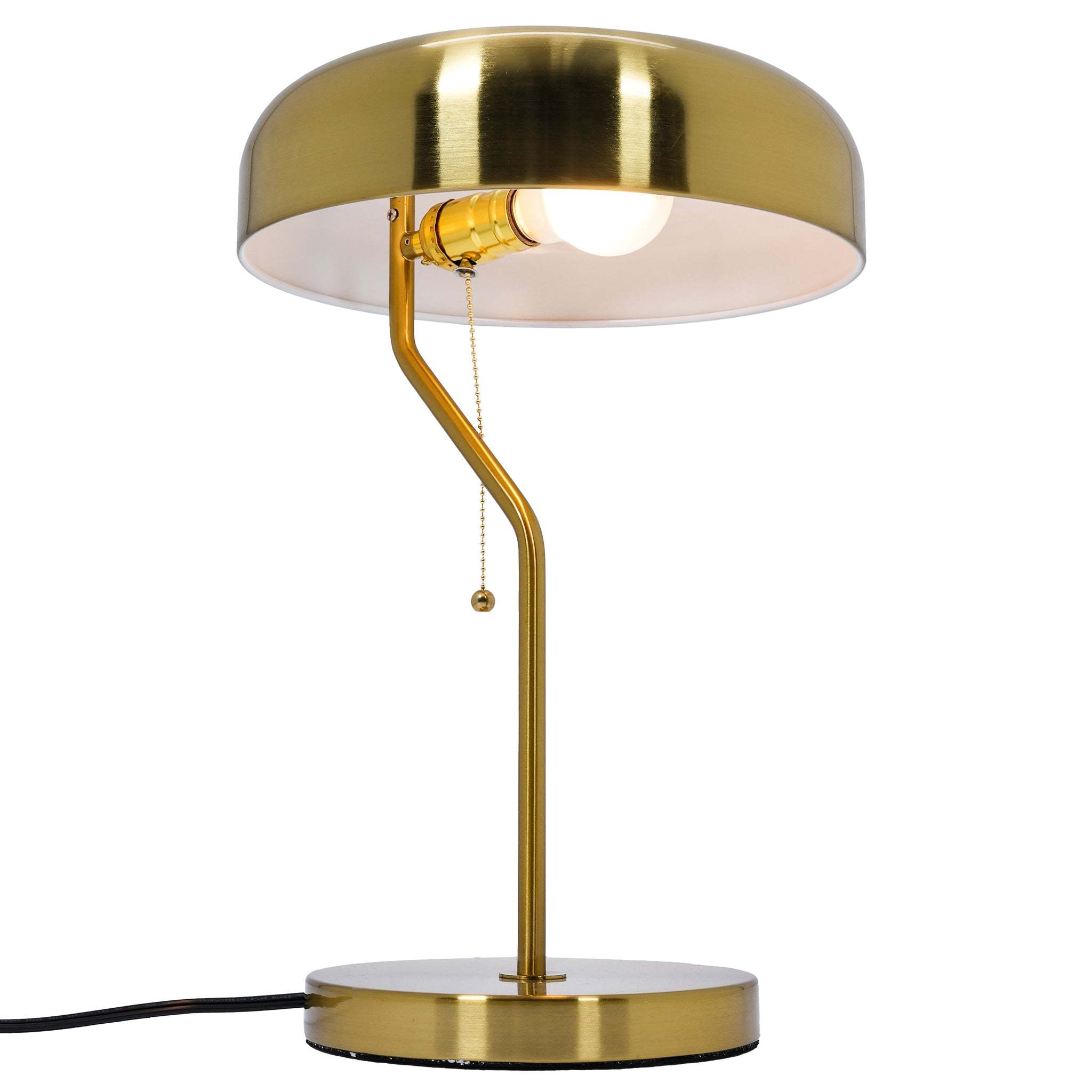 Table Lamp, Pull Chain Switch, Gold